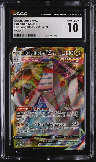 DURALUDON VMAX Evolving Skies Holo CGC 10