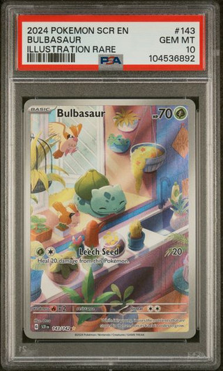 BULBASAUR Stellar Crown holofoil PSA 10
