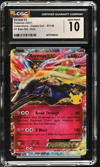 XERNEAS EX Celebrations CGC 10