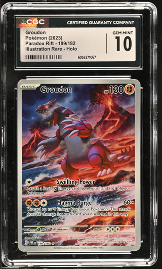 GROUDON Paradox Rift Illustration Rare CGC 10