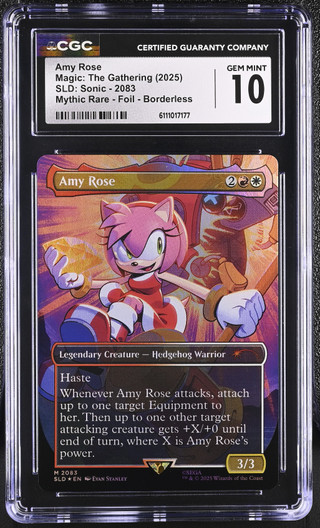 AMY ROSE SLD: Sonic: Friends & Foes Foil CGC 10
