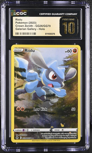 RIOLU Crown Zenith Holo CGC 10