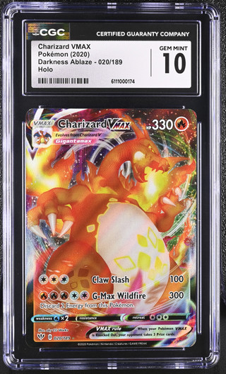 CHARIZARD VMAX Darkness Ablaze Holo CGC 10