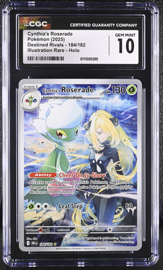 CYNTHIA'S ROSERADE Destined Rivals holofoil CGC 10