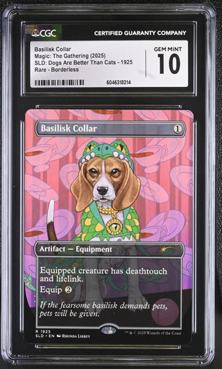 BASILISK COLLAR SLD: Dogs Are Better Than Cats CGC 10