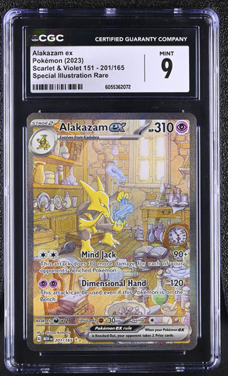 ALAKAZAM EX 151 Special Illustration Rare CGC 9