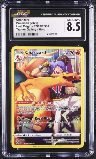 CHARIZARD Lost Origin Trainer Gallery Holo CGC 8.5