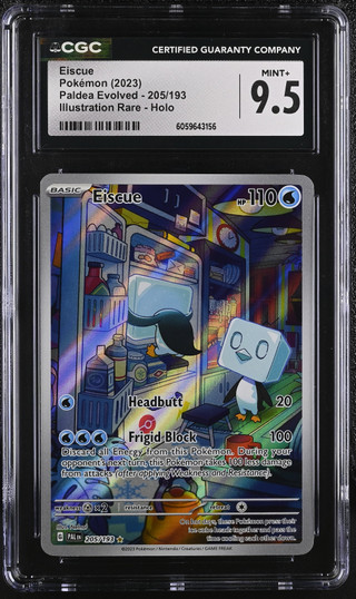 EISCUE Paldea Evolved Illusration Rare CGC 9.5