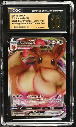 EEVEE VMAX Black Star Promo Holo CGC 10