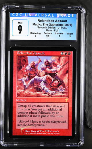 RELENTLESS ASSAULT 7th Edition Foil CGC 9 Q+