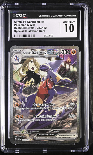 CYNTHIA'S GARCHOMP EX Destined Rivals Special Illustration Rare CGC 10