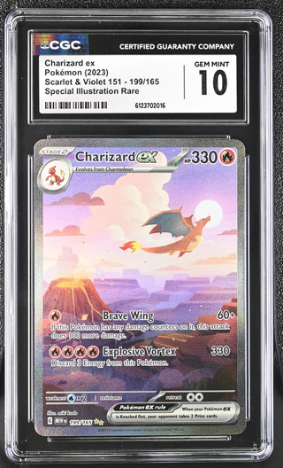 CHARIZARD EX 151 Special Illustration Rare CGC 10
