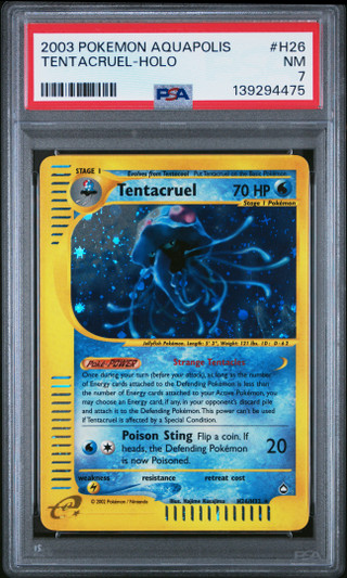 TENTACRUEL Aquapolis Holo PSA 7