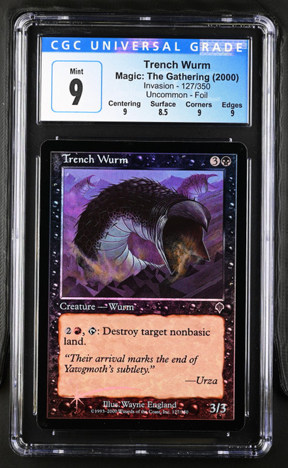 TRENCH WURM Invasion Foil U CGC 9.0 #4089818211