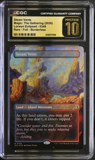 STEAM VENTS Lorwyn Eclipsed Borderless Reversible Foil CGC 10