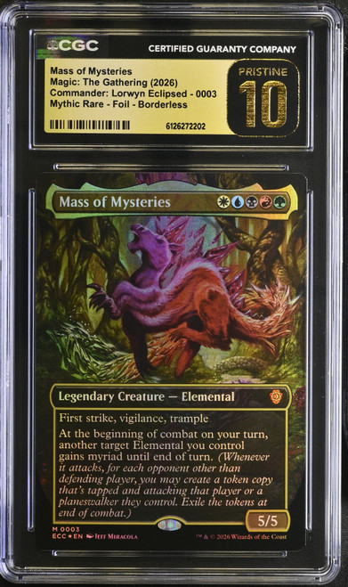 MASS OF MYSTERIES Lorwyn Eclipsed Commander Decks Foil (Borderless) CGC 10