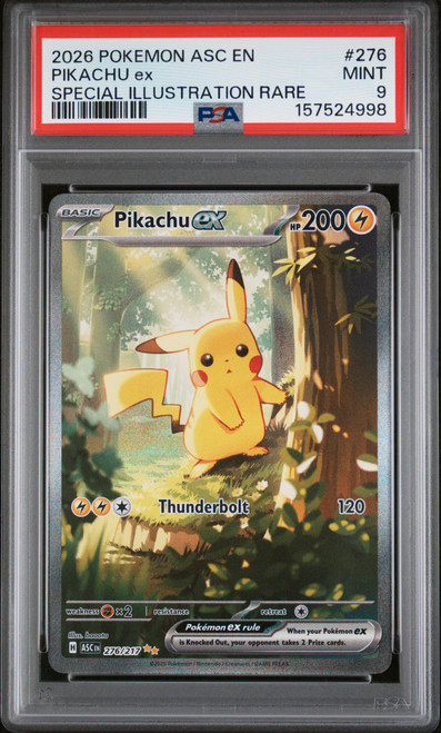 PIKACHU EX Ascended Heroes Holo PSA 9