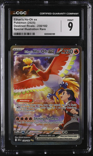 ETHAN'S HO-OH EX Destined Rivals Special Illustration Rare #230 CGC 9