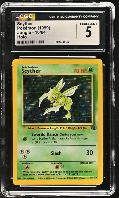 SCYTHER Jungle Holo #10 CGC 5