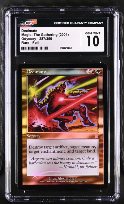 DECIMATE Odyssey Foil CGC 10