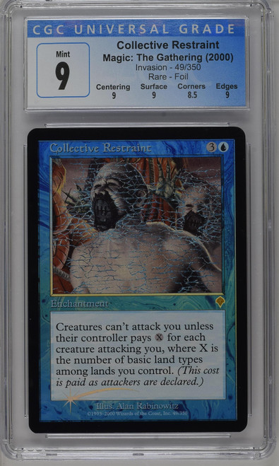 COLLECTIVE RESTRAINT Invasion Foil CGC 9