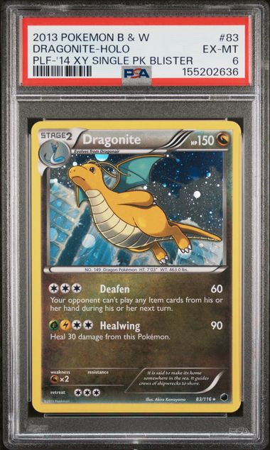DRAGONITE Plasma Freeze Holo #83 PSA 6
