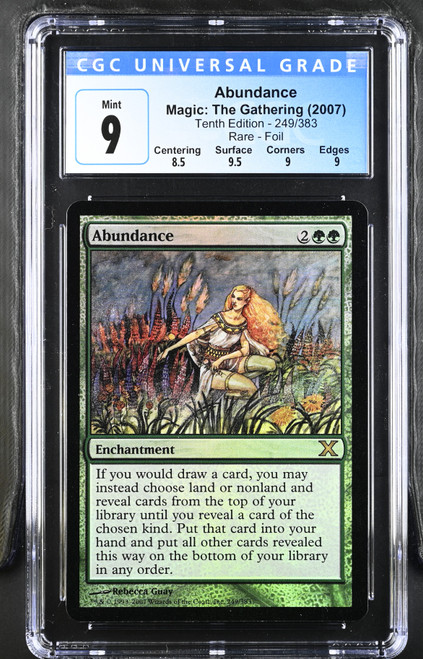 ABUNDANCE 10th Edition Foil CGC 9
