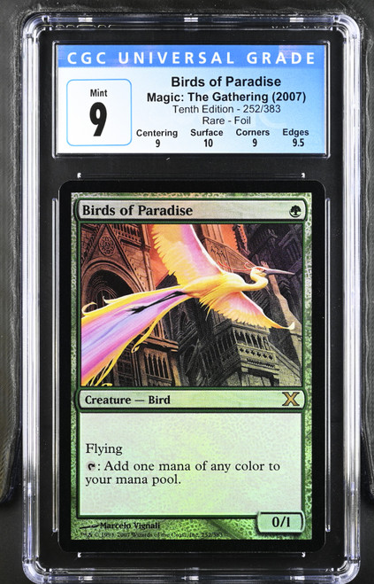 BIRDS OF PARADISE 10th Edition Foil CGC 9 Q++