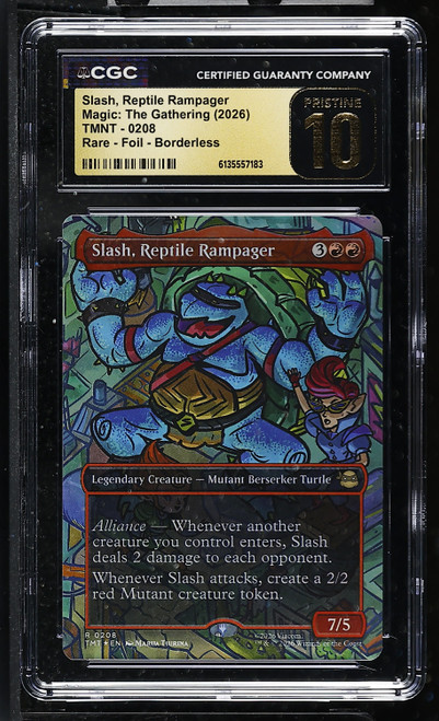 SLASH, REPTILE RAMPAGER Teenage Mutant Ninja Turtles Foil (Borderless) CGC 10