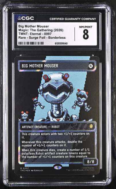 BIG MOTHER MOUSER Teenage Mutant Ninja Turtles Eternal-Legal Surge Foil (Borderless) CGC 8
