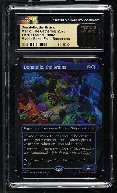 DONATELLO, THE BRAINS Teenage Mutant Ninja Turtles Eternal-Legal Foil (Borderless) CGC 10