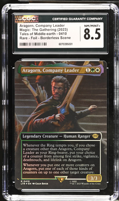 ARAGORN, COMPANY LEADER The Lord of the Rings: Tales of Middle-earth Foil (Borderless) CGC 8.5