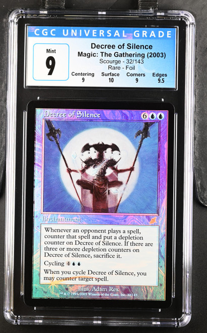 DECREE OF SILENCE Scourge Foil CGC 9 Q++