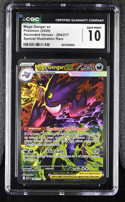 MEGA GENGAR EX Ascended Heroes Special Illustration Rare #284 CGC 10