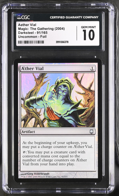 AETHER VIAL Darksteel Foil CGC 10