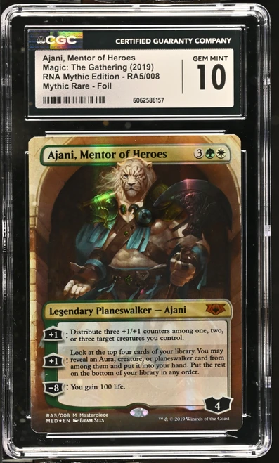 AJANI, MENTOR OF HEROES Masterpiece Series: Mythic Edition Foil CGC 10