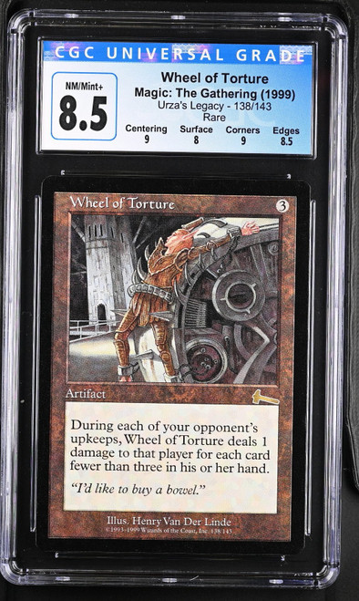 WHEEL OF TORTURE Urza's Legacy Rare CGC 8.5 #4071403130