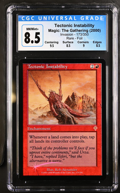 TECTONIC INSTABILITY Invasion Foil Rare CGC 8.5 Q++ #3987330248