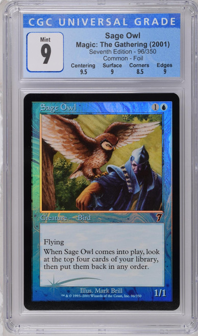 SAGE OWL 7th Edition Foil C CGC 9.0 #3847155074