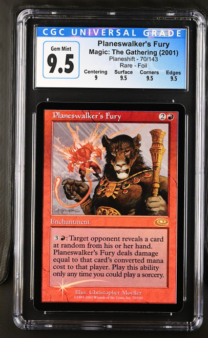 PLANESWALKER'S FURY Planeshift Foil Rare CGC 9.5 #4087810260