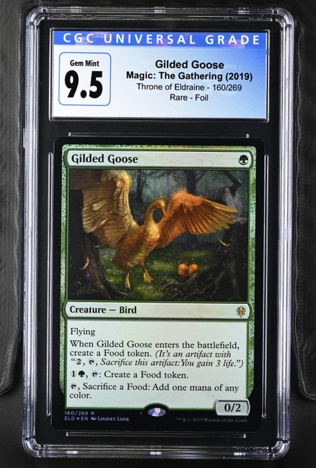 GILDED GOOSE Throne of Eldraine Foil Rare CGC 9.5 #4126539195