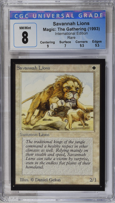 SAVANNAH LIONS Collectors Ed Intl Rare CGC 8 #3940656258