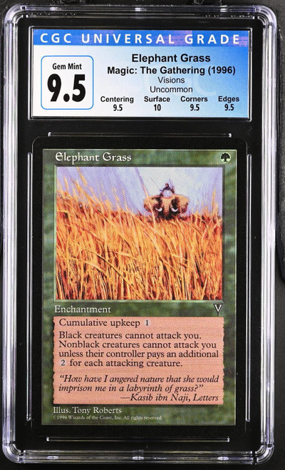 ELEPHANT GRASS Visions U CGC 9.5 Q+ #4037781219