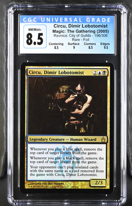 CIRCU, DIMIR LOBOTOMIST Ravnica Foil Rare CGC 8.5 Q++ #3992204029