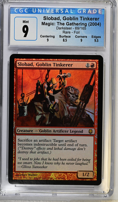 SLOBAD, GOBLIN TINKERER Darksteel Foil Rare CGC 9.0 #3898161116