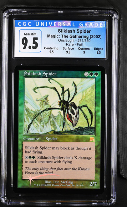 SILKLASH SPIDER Onslaught Foil Rare CGC 9.5 #4078174180