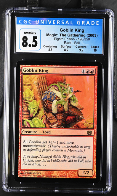 GOBLIN KING 8th Edition Foil Rare CGC 8.5 Q++ #3993254116