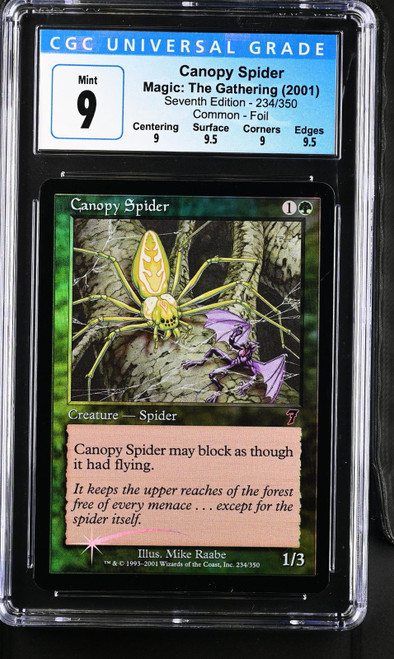 CANOPY SPIDER 7th Edition Foil C CGC 9.0 Q++ #4069352006