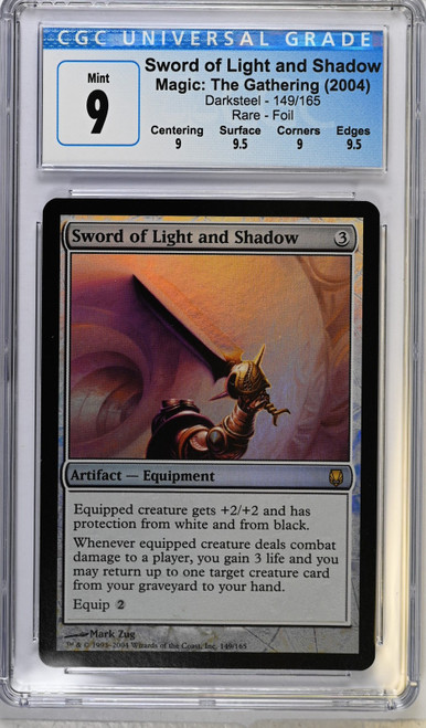 SWORD OF LIGHT AND SHADOW Darksteel Foil Rare CGC 9.0 Q++ #3898161128