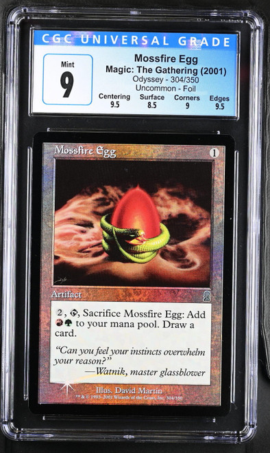 MOSSFIRE EGG Odyssey Foil U CGC 9.0 #4089748132